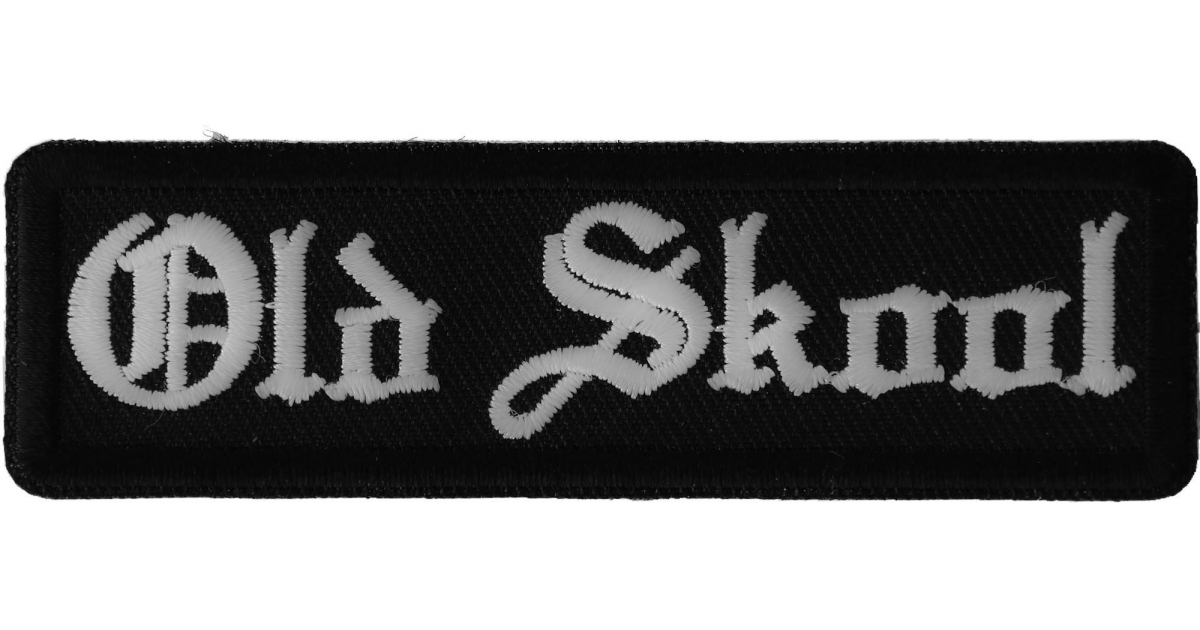 Old Skool Patch, Biker Sayings by Ivamis Patches