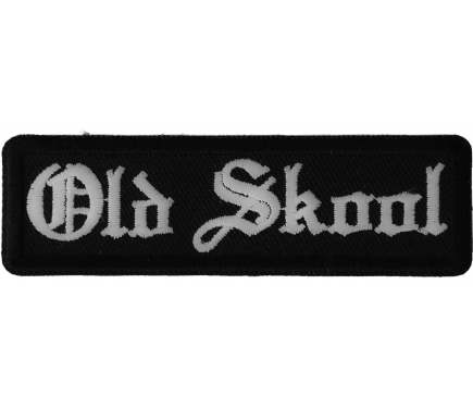 Old Skool Patch, Biker Sayings by Ivamis Patches