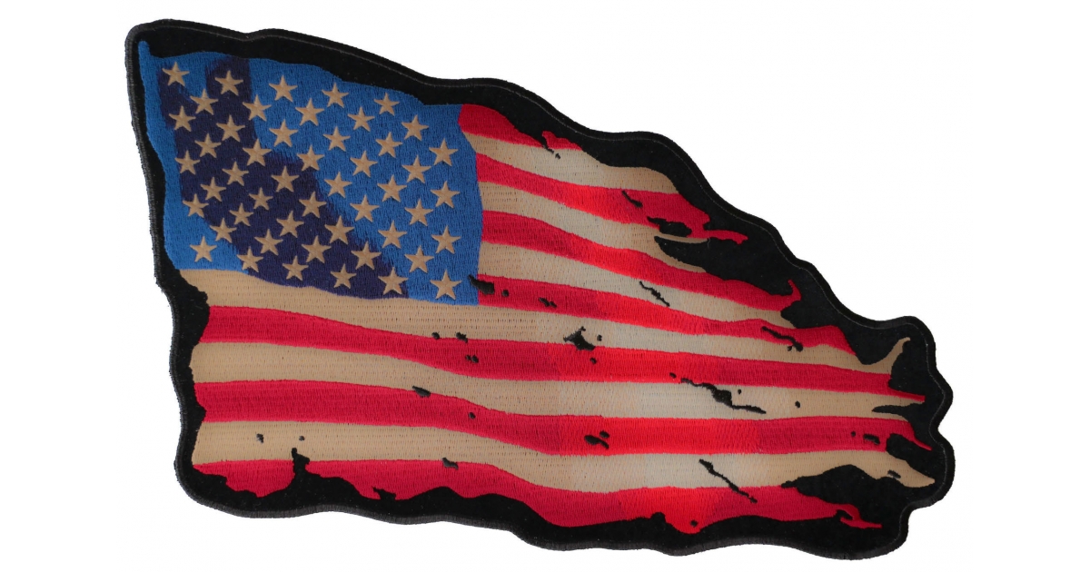 thumbnail image 2 of US Flag Ripped Metal Car Vinyl Side Wrap, American Flag Car Vinyl... 2 of 12