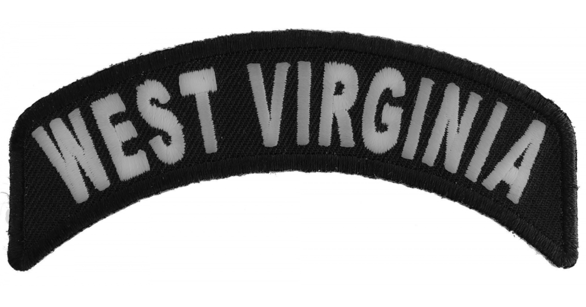 West Virginia State Embroidered Small Iron On Rocker Patch by Ivamis ...