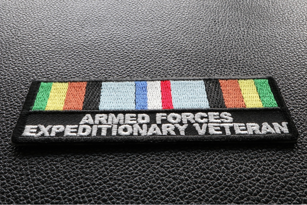 Armed Forces Expeditionary Patch diagonal view