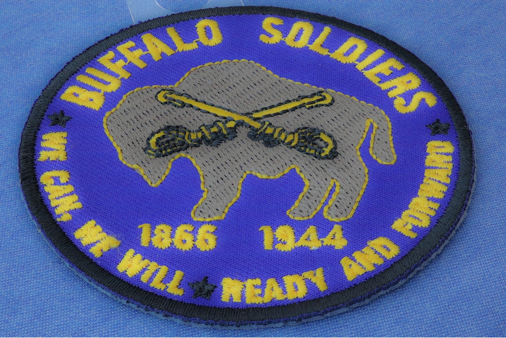 Buffalo Soldiers Patch We Can We Will Read and Forward diagonal view