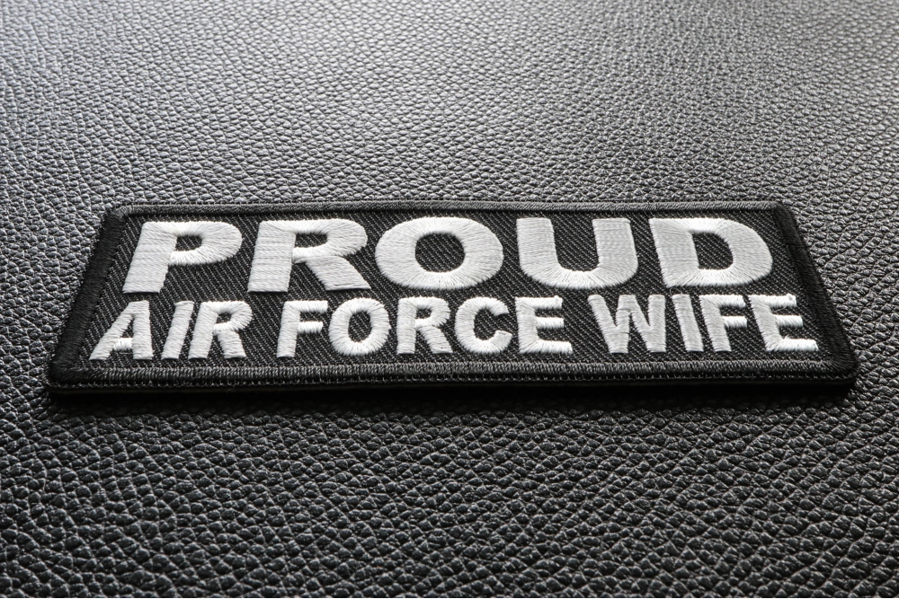 Proud Air Force Wife Patch diagonal view