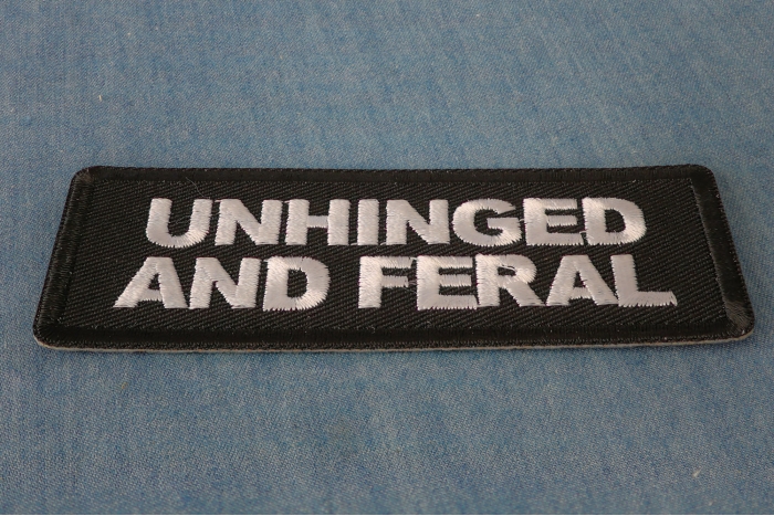 Unhinged And Feral Patch diagonal view