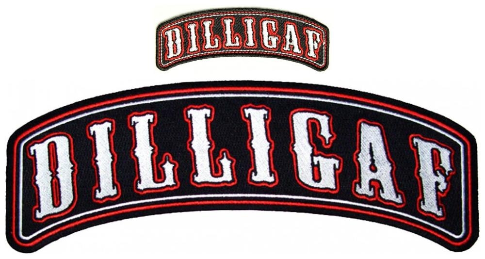 Dilligaf Patch Set Small and Large Vest Rockers
