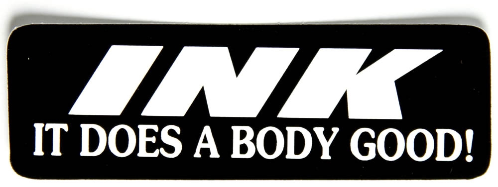 Ink It Does A Body Good Sticker