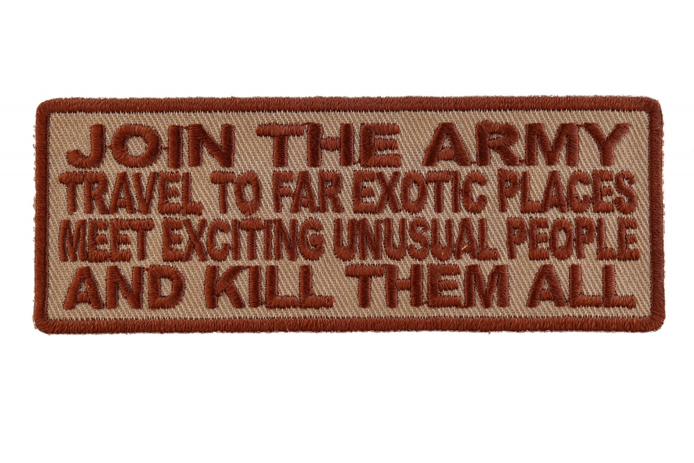 Join The Army Meet Exotic People Patch