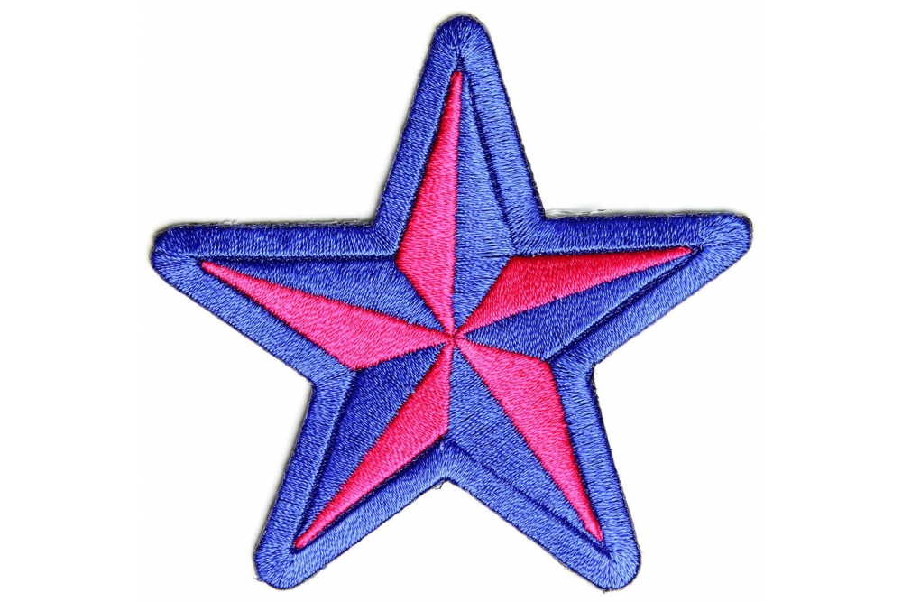 Pink Blue Star Patch
