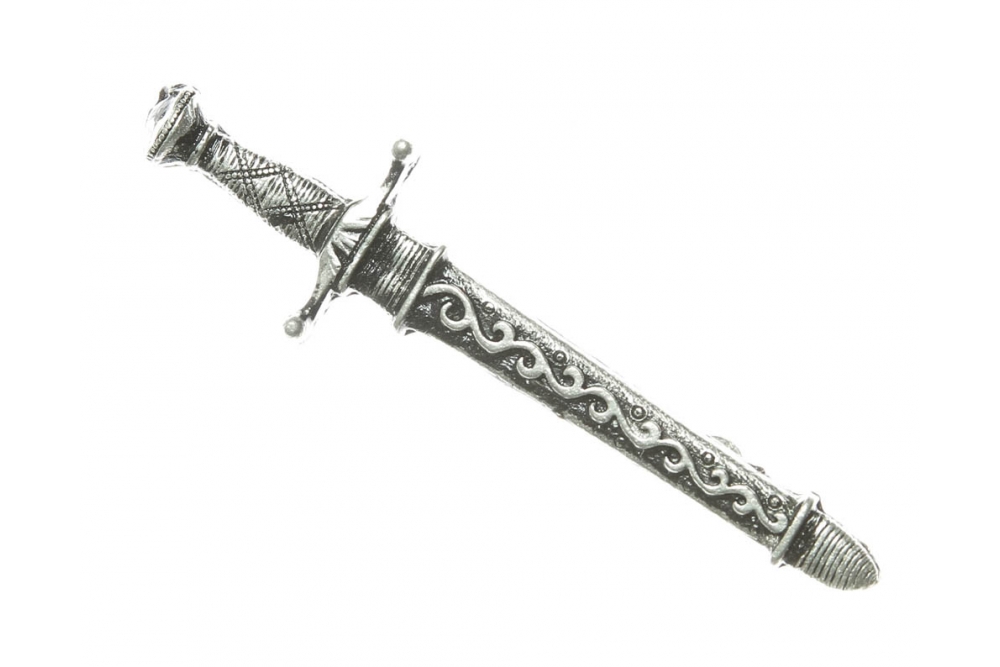 Sheathed Tribal Sword Pin