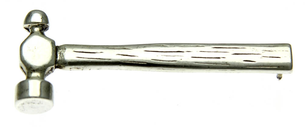 Silver Plated Hammer Pin
