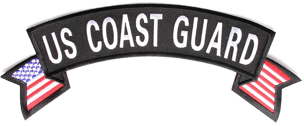 US Coast Guard Rocker With Flags Patch