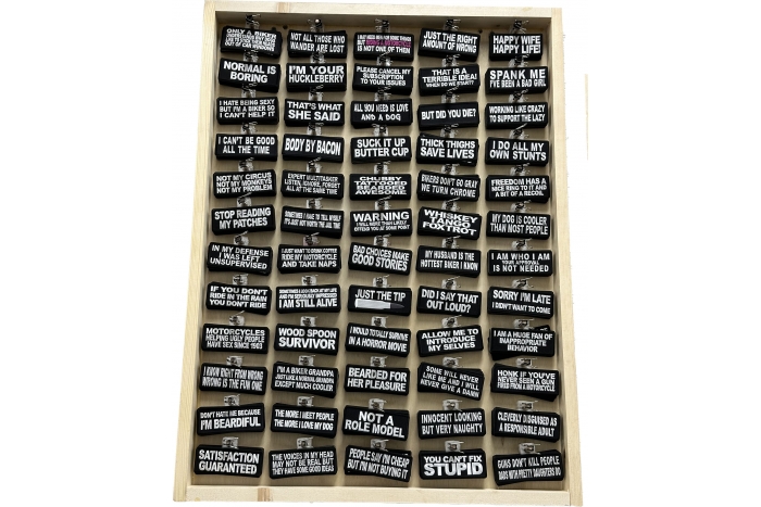 Wooden Display for Patches 5x12 Configuration Wooden Display for Patches 5x12 Configuration