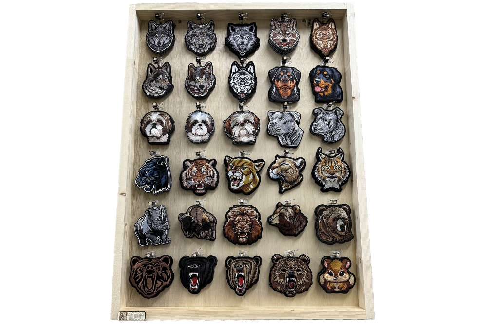 Wooden Display for Patches 5x6 Configuration