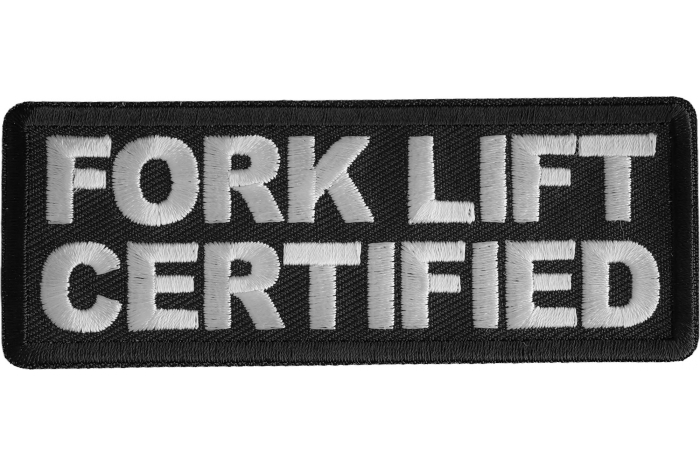 Fork Lift Certified Patch
