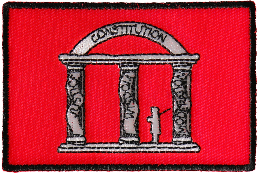 Historical Georgia Flag Iron on Patch