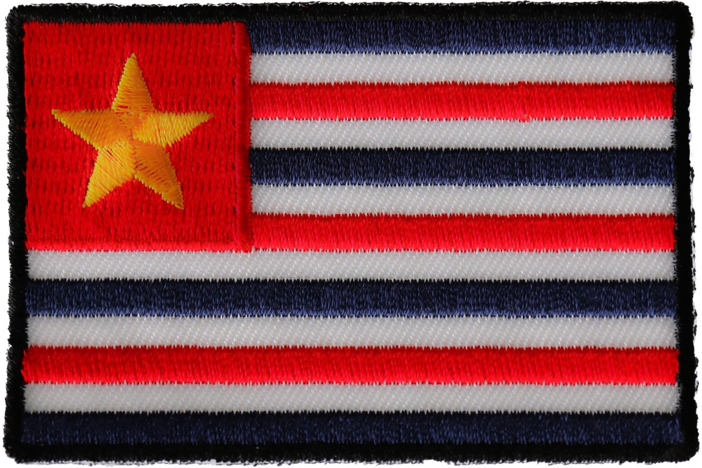 Louisiana Flag Iron on Patch - Old Historical