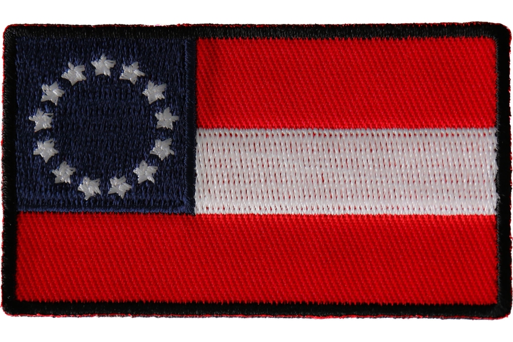 Historical Stars and Bars Flag Iron on Patch