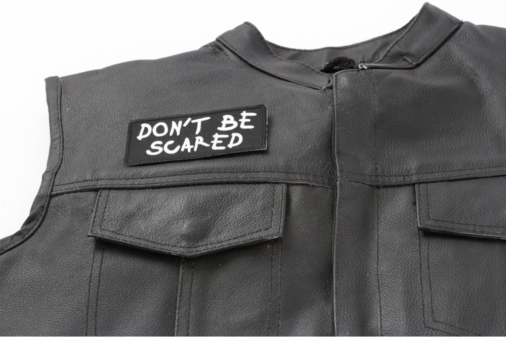  shown on leather vest