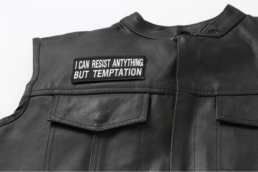  shown on leather vest