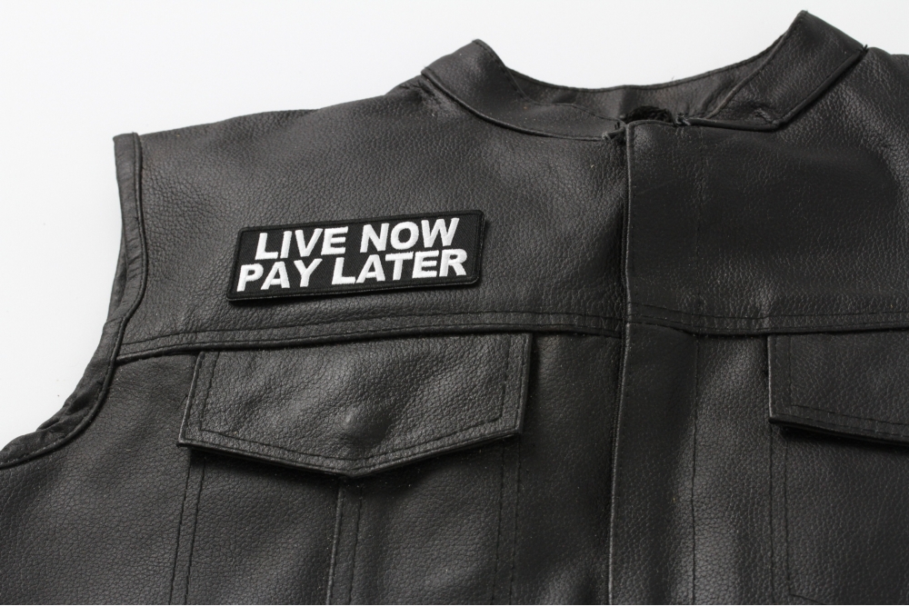  shown on leather vest