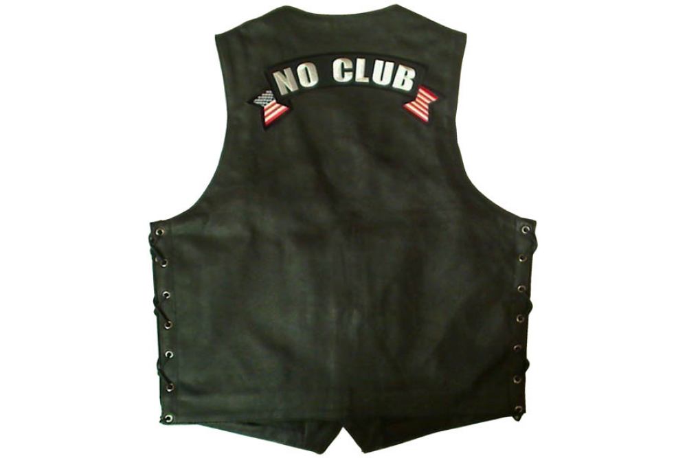  shown on leather vest