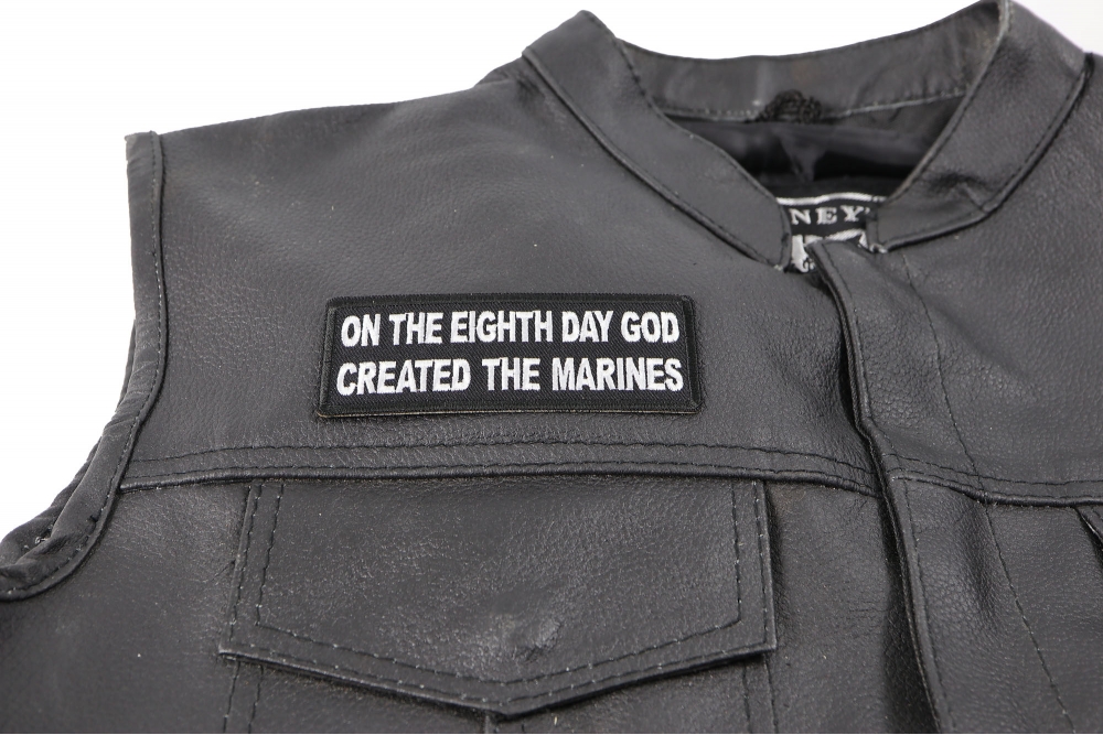  shown on leather vest