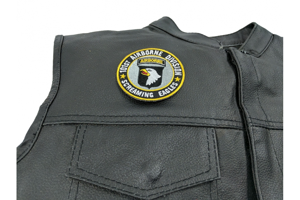 shown on leather vest