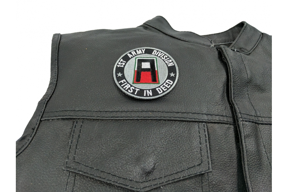 shown on leather vest
