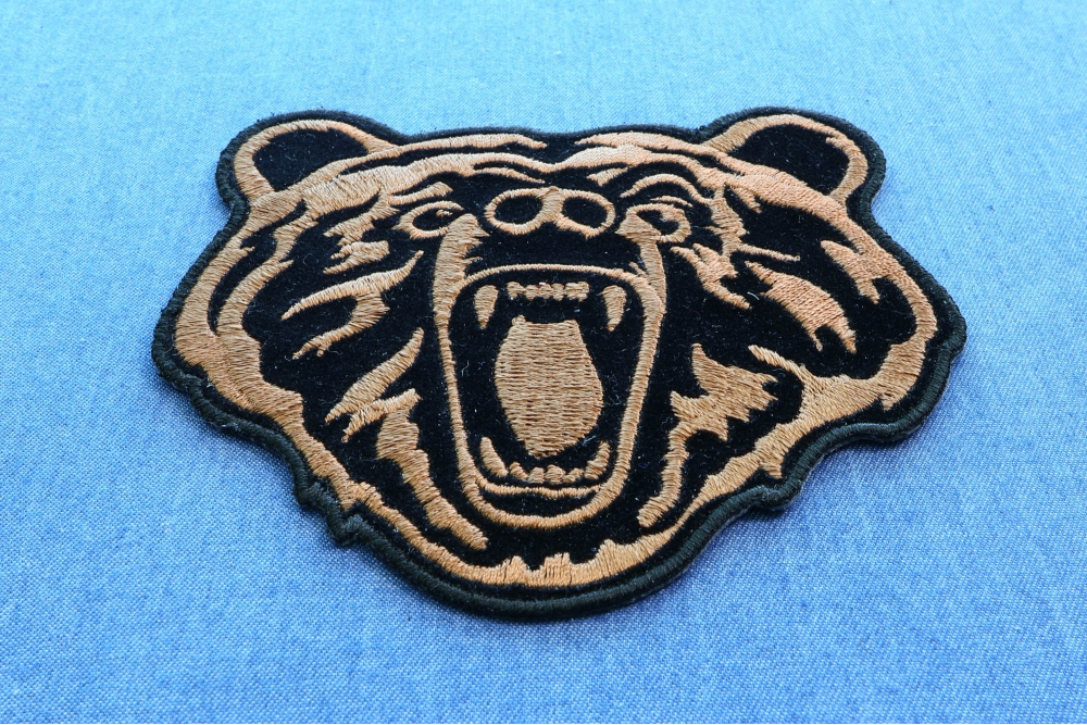 Small Brown Bear Patch - Biker Patches | Embroidered Patches by Ivamis ...