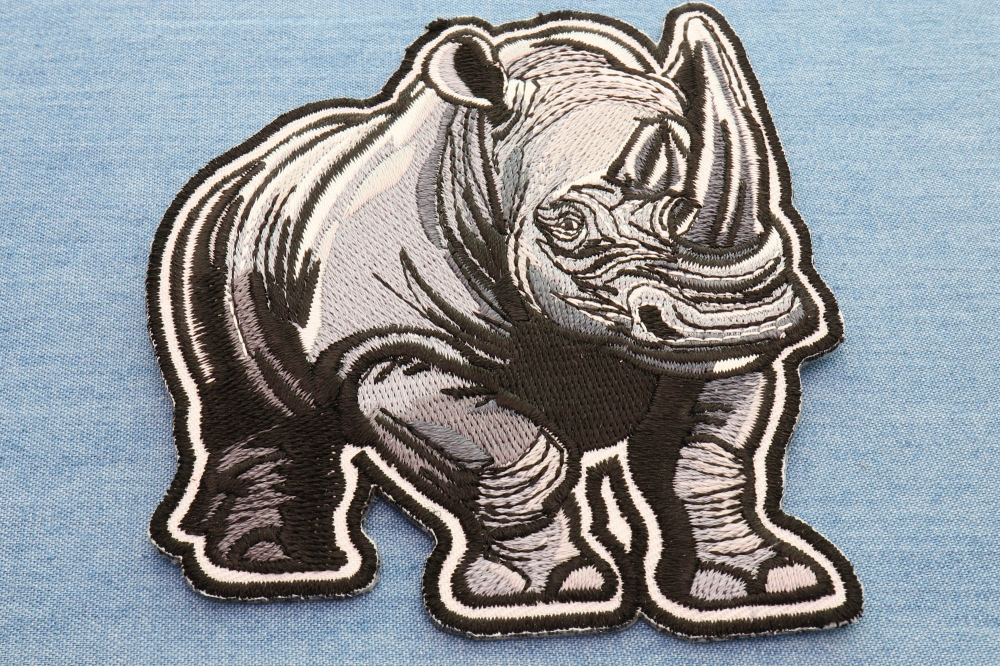 Gray Rhino Patch by Ivamis Patches