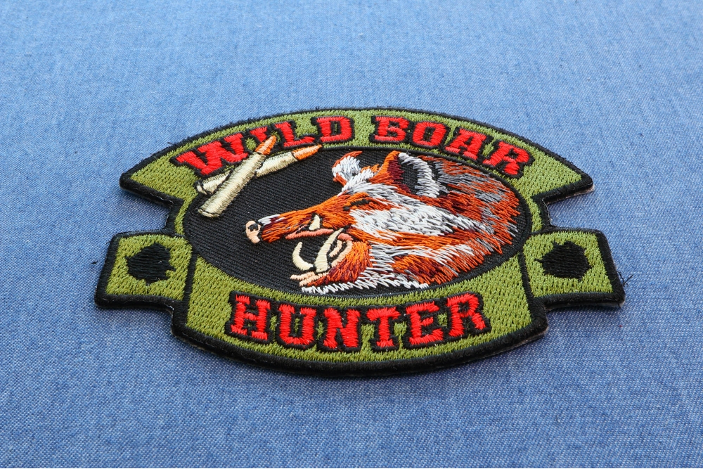 Wild Boar Hunter Patch | Embroidered Patches by Ivamis Patches