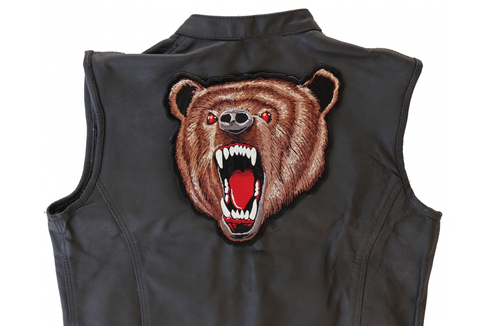 Bear Patch, Large Animal Patches for Jackets
