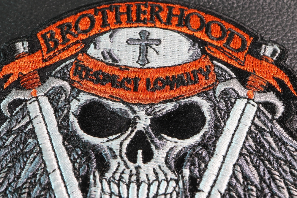Brotherhood Rocker Patch Brotherhood of Bikers Patch for Sewing on to Jackets by Ivamis Patches