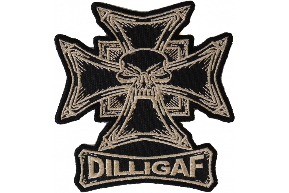 DILLIGAF Iron On Embroidered Fabric Patch | Fashion Accessory | Biker | Appliqué | Patches UK | Jacket Patch | Triker | Embroidery - Canada - Foto 4
