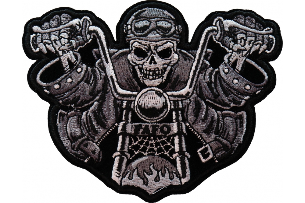 FAFO Skeleton Rider Biker Patch by Ivamis Patches