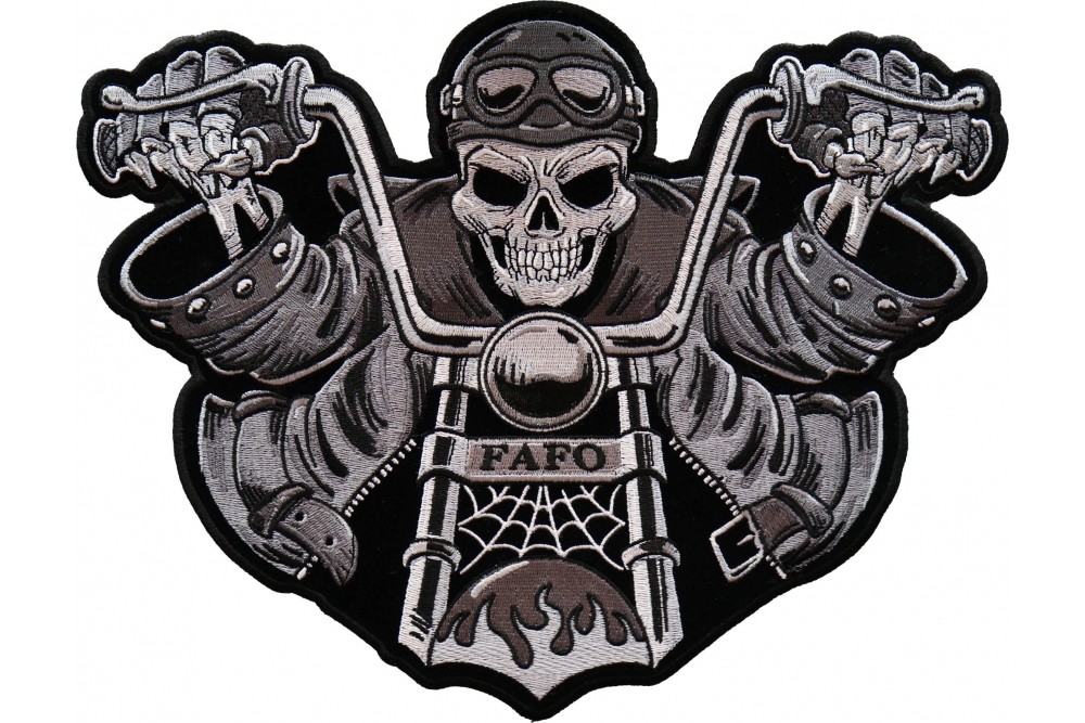 INDIAN SKULL Patch Für Custom Bikerweste