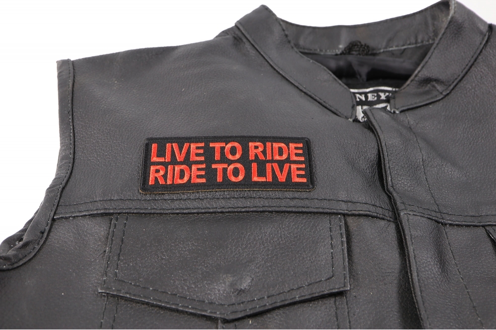 Live To Ride, Ride to Live Patch - Biker Saying Patches by Ivamis Patches