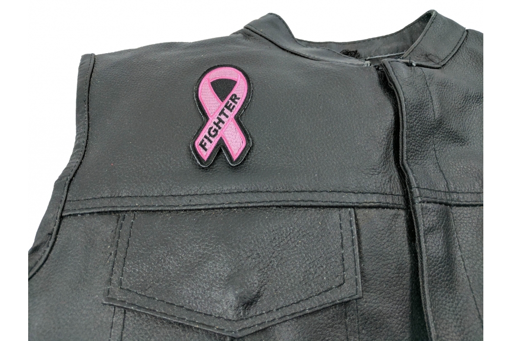 Breast Cancer Fighter Pink Ribbon Patch | Embroidered Patches by Ivamis ...