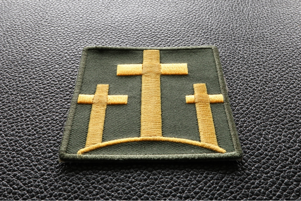 Three Crosses Christian Patch