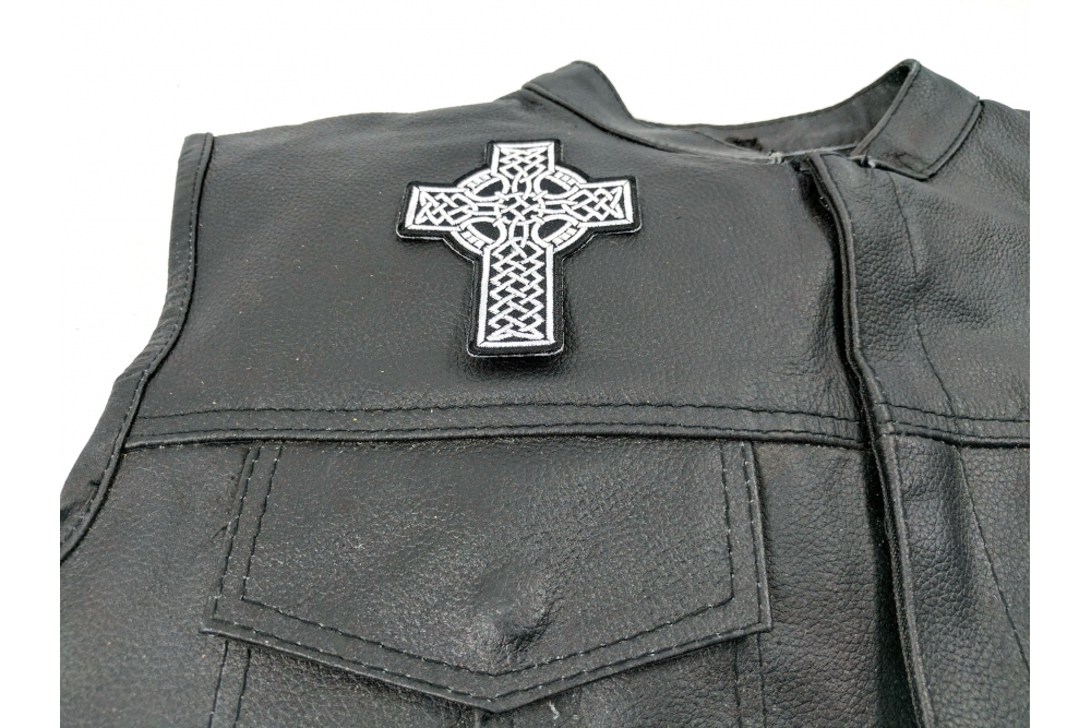 Embroidered Celtic Cross Backpack Patch - Flag Design, Thermal Sticker/Cushion Patch By Akacha