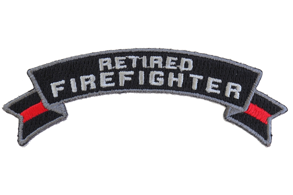 Retired Firefighter Rocker Patch by Ivamis Patches