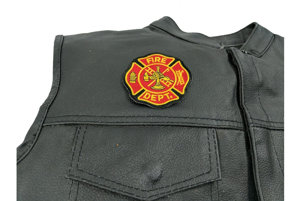 Fire Department Iron On Patch For Firemen | Embroidered Patches by ...