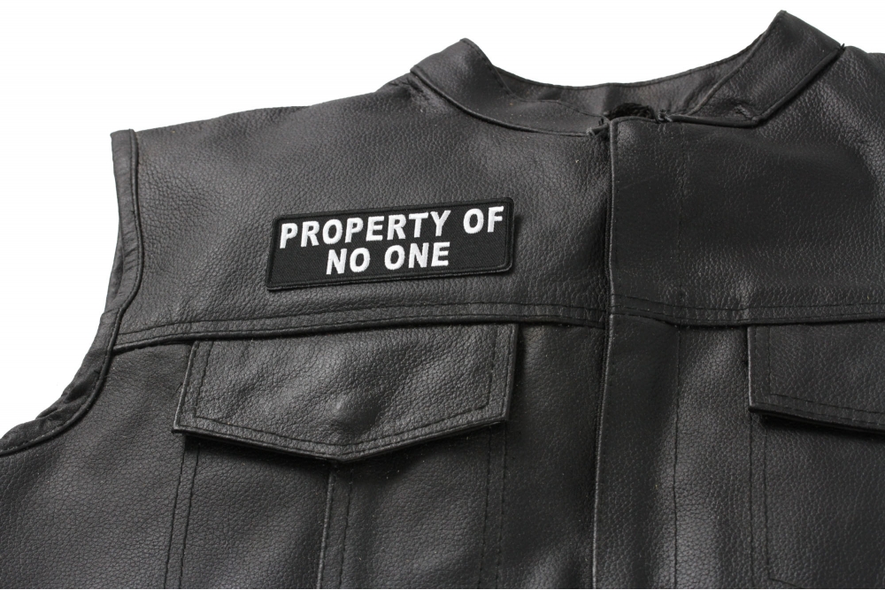 Property Of No One Patch | Embroidered Patches by Ivamis Patches