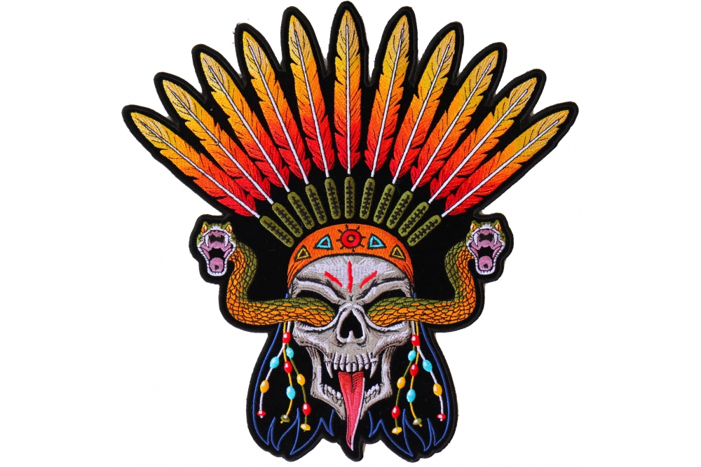 thumbnail image 2 of Skull Vest Embroidery Iron Patch Rider Iron On Bac... - Vicedeal 2 of 14
