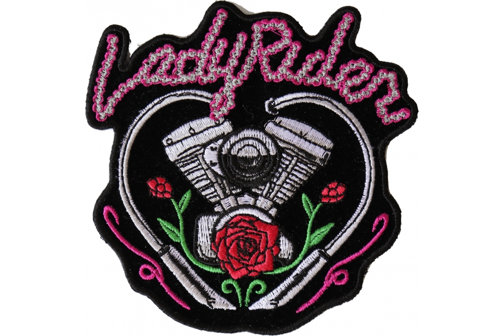 Lady Rider Motorcycle Patch for Sewing or Ironing on to Clothes by ...