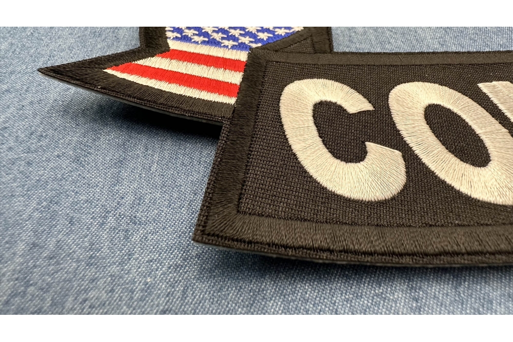 Combat Vet Patch, US Flag Large Rocker Patch by Ivamis Patches