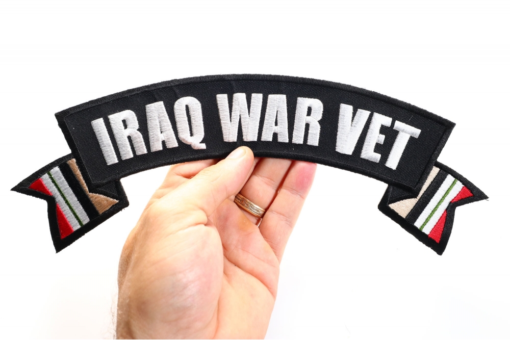 Iraq War Vet Patch, Large Rocker Patches by Ivamis Patches