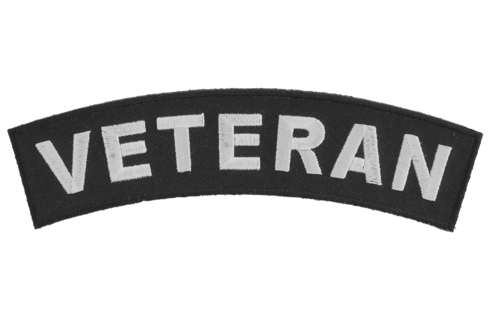 Veteran Medium Size Rocker Patch | US Military Veteran Patches by ...
