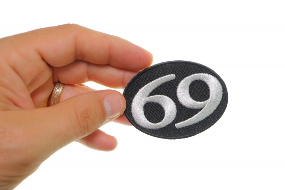 69p Lable 69 Iron On Patch | Embroidered Patches by Ivamis Patches