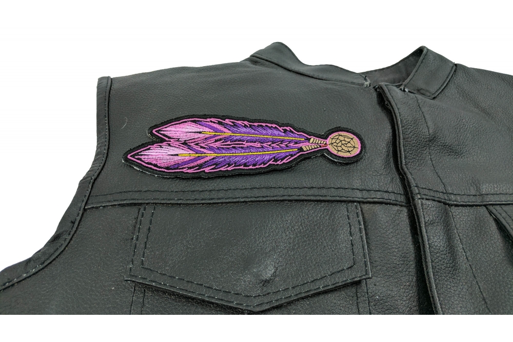 Feather Patch, Iron on Applique for Clothing